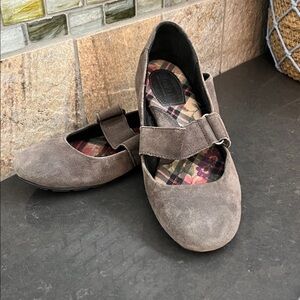Women's Born Suede Mary Jane Flats - Brown